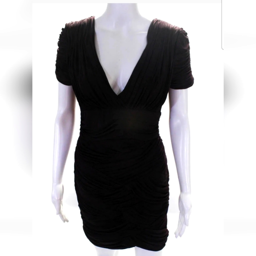 NWT Halston Heritage Purple Ruched Dress in Medium
